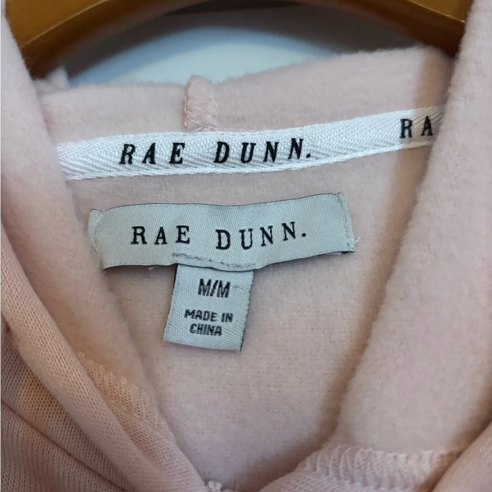 Rae Dunn Pink Hoodie with Wine Down Print. Medium. - Picture 4 of 5